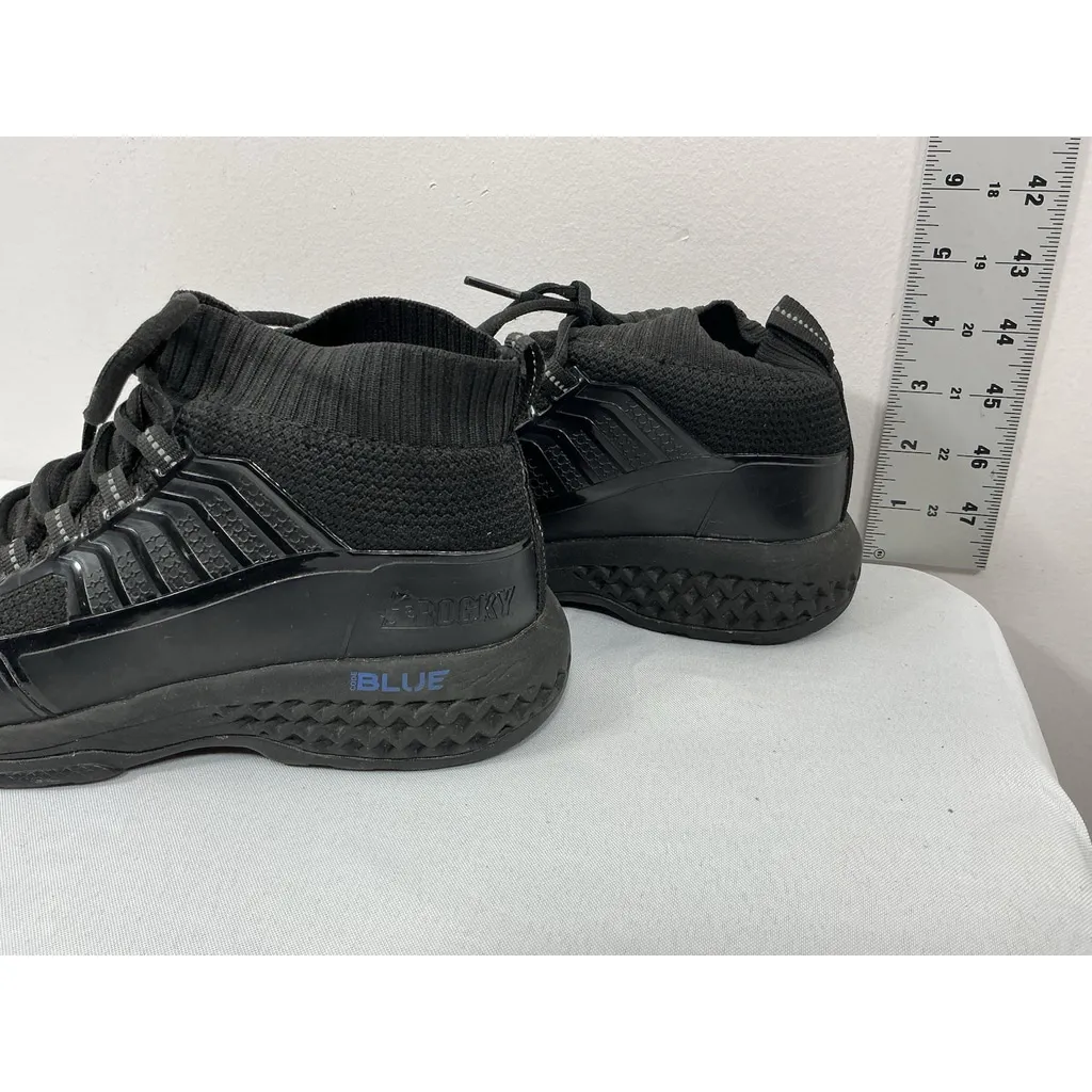 Womans Rocky Code Blue Knit Public Service Boots 7 Black - Image 4