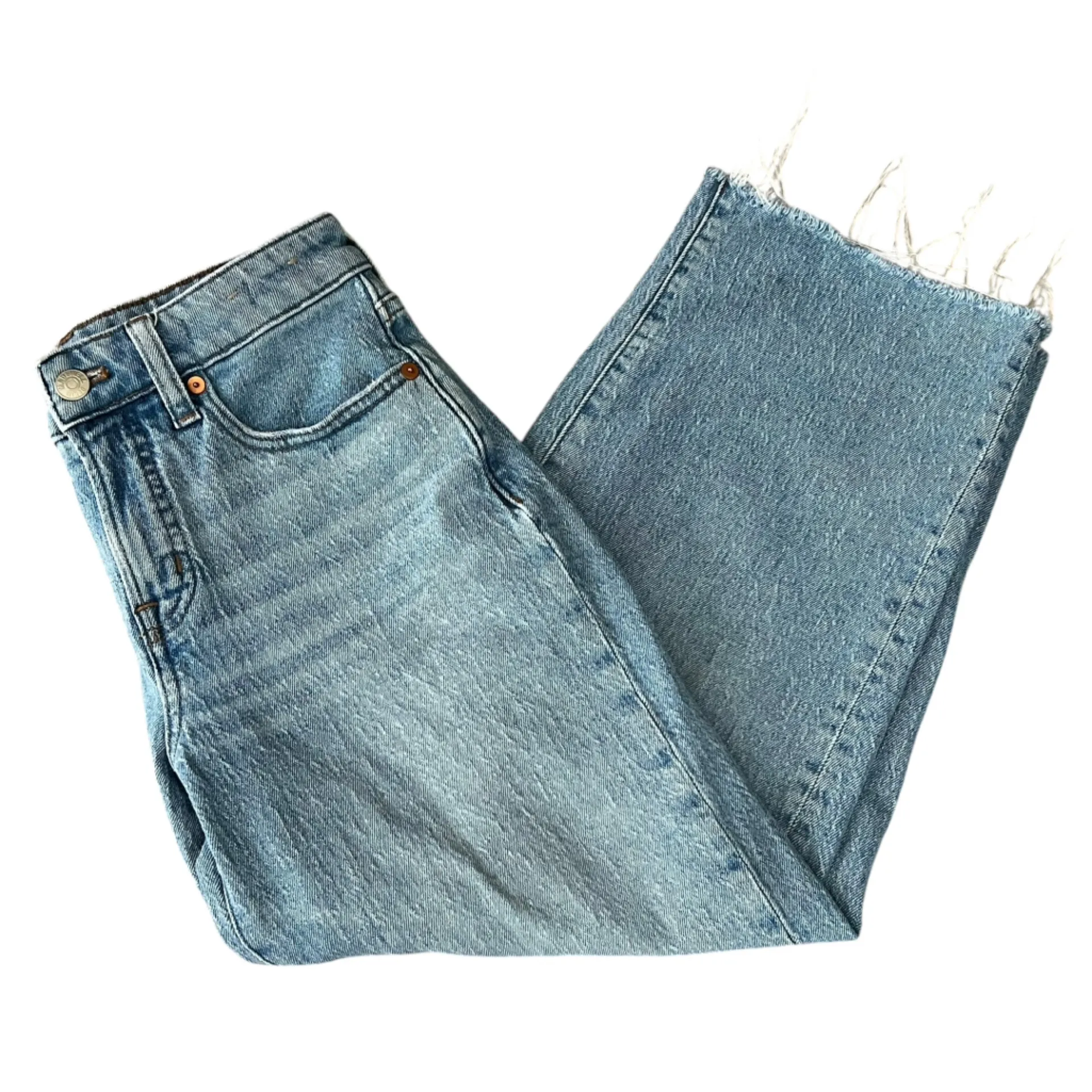 Madewell Women’s The Curvy Perfect Vintage Wide Leg Crop Jean Size 25 Petite - Image 10