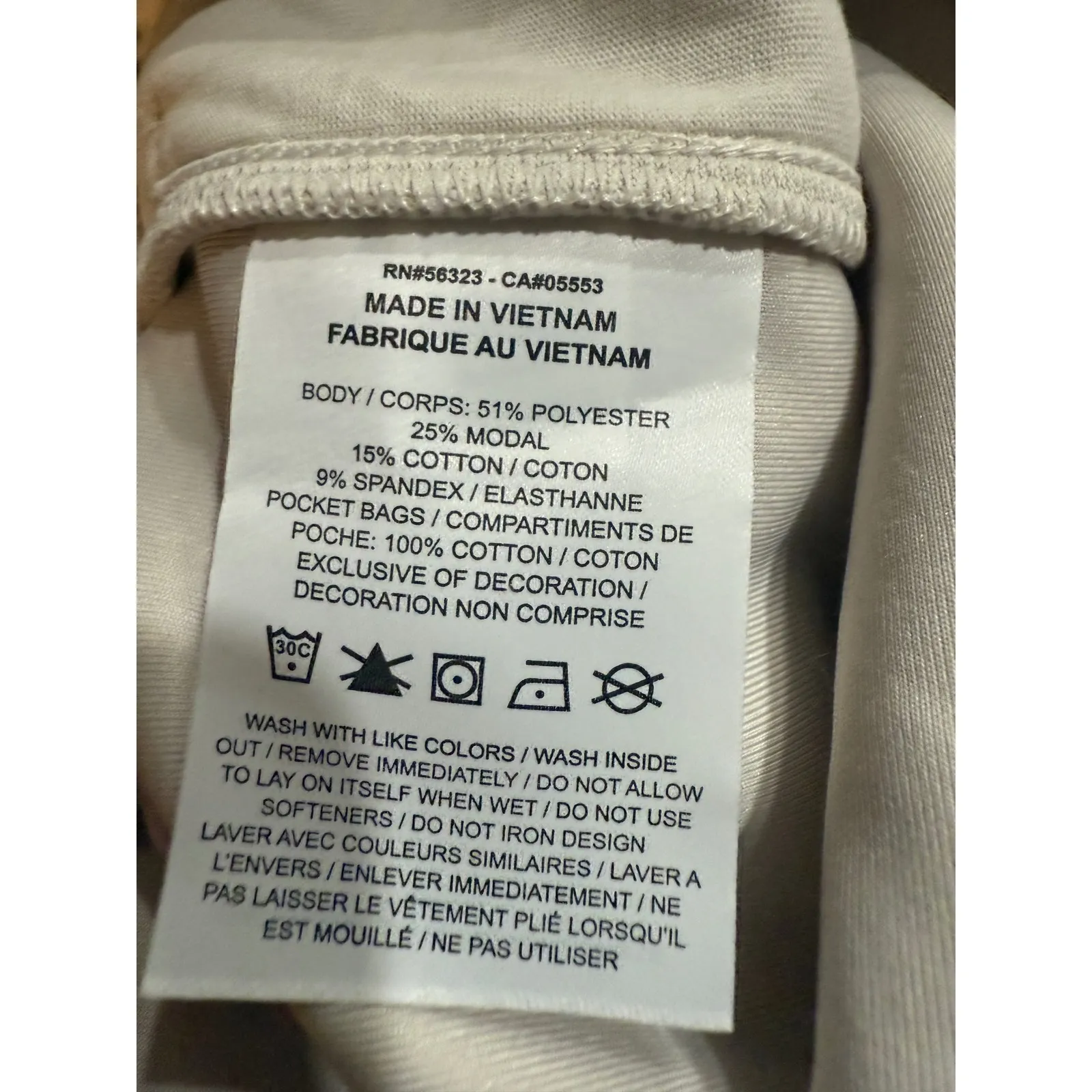 Nike Dri-FIT 24.7 Athletic Shorts Womens Size L Beige Lightweight Sweat Shorts - Image 6