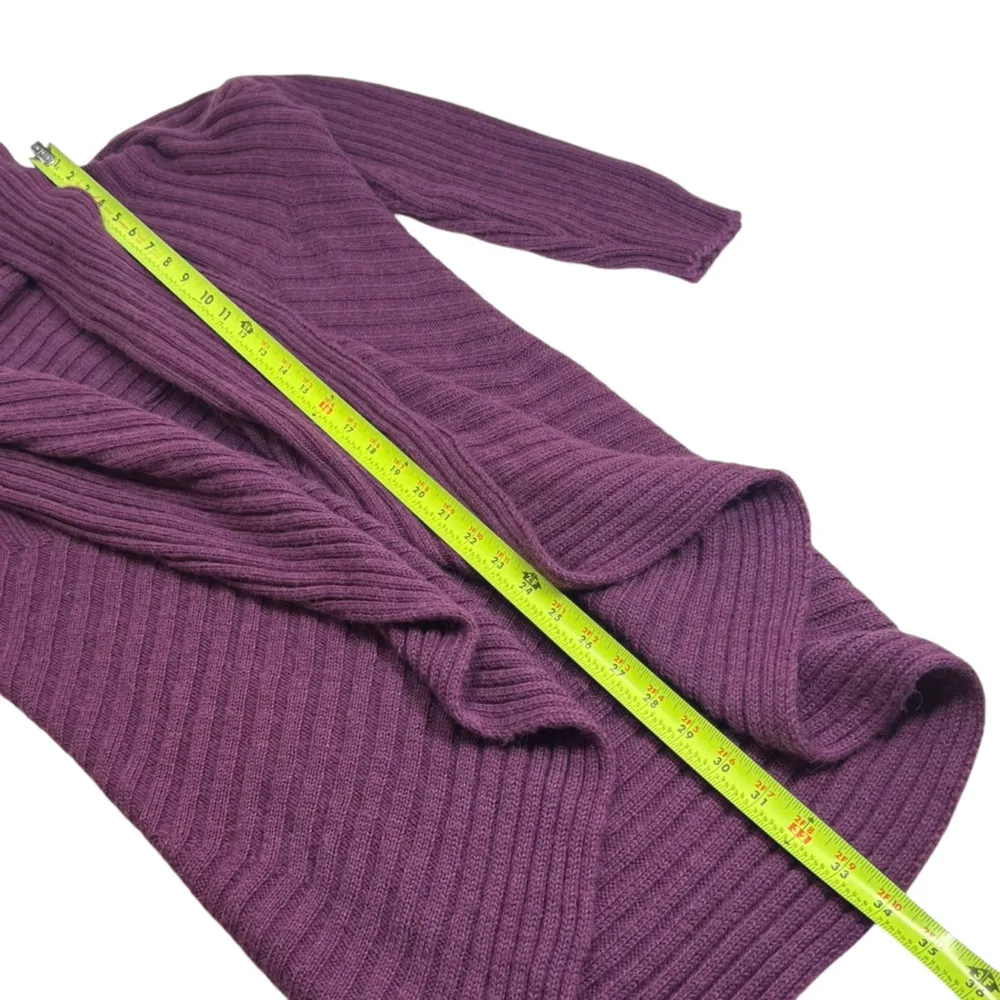 ALPACA Purple Open Front Circle Cardigan Sweater Size undefined - Image 6