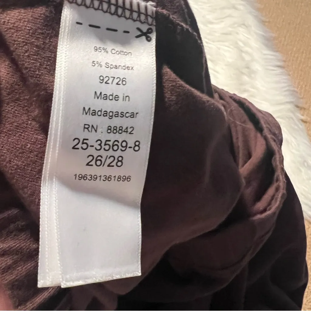 Woman Within Stretch-Cotton Knit Pull-On Leggings Chocolate Brown 2X 26-28T - Image 11