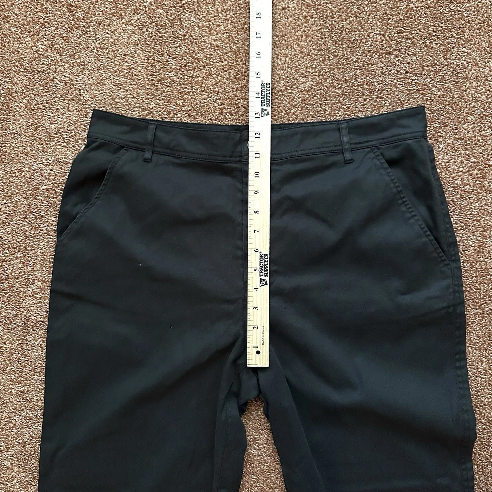 Peruvian Connection Pants Women’s 14 Black Straight Leg High Rise Trouser - Image 9