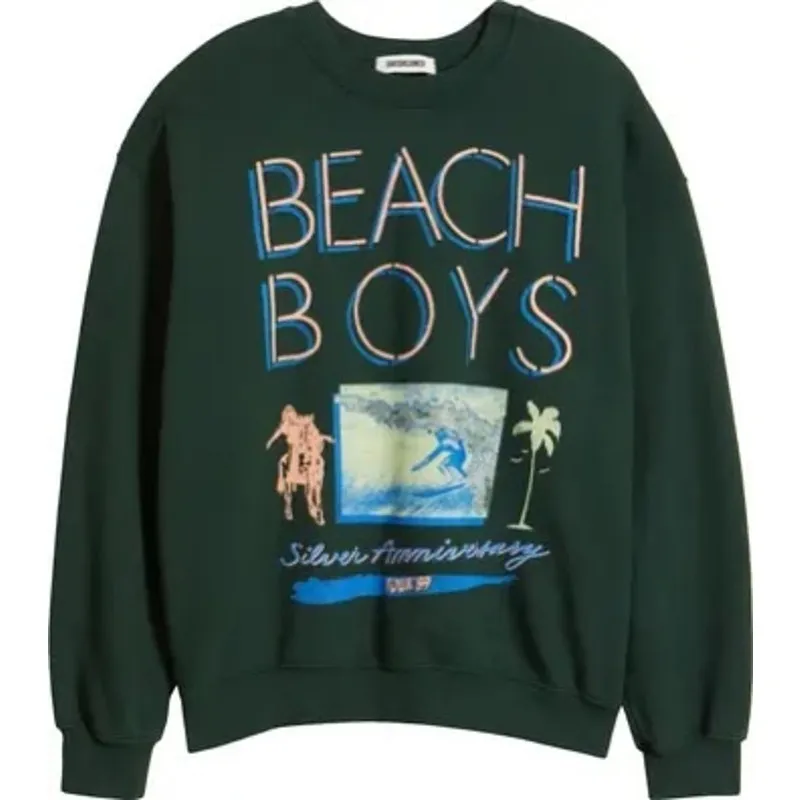 DAYDREAMER Beach Boys Pine Green Silver Anniversary BF Crew Size S New w/o Tag - Image 11