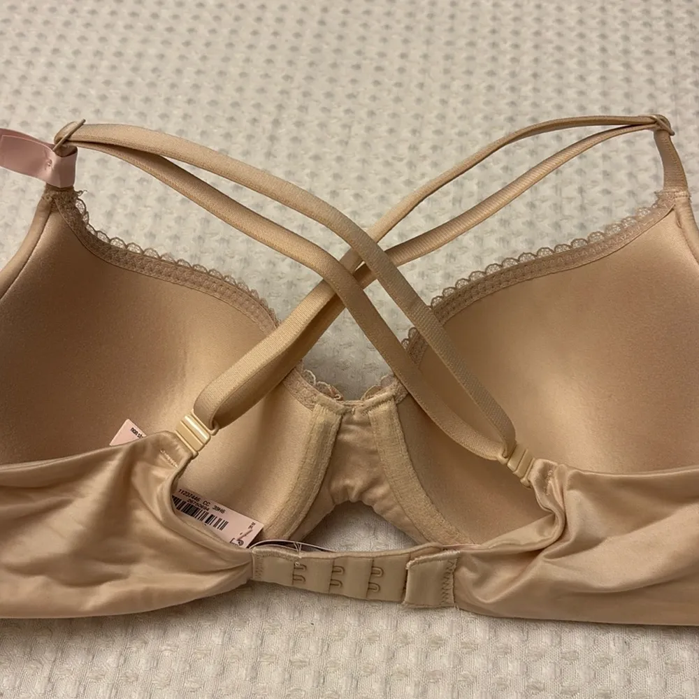 NEW! $50 VICTORIA’S SECRET 34D Lightly Lined Demi Bra BEIGE Padded Underwire - Image 16