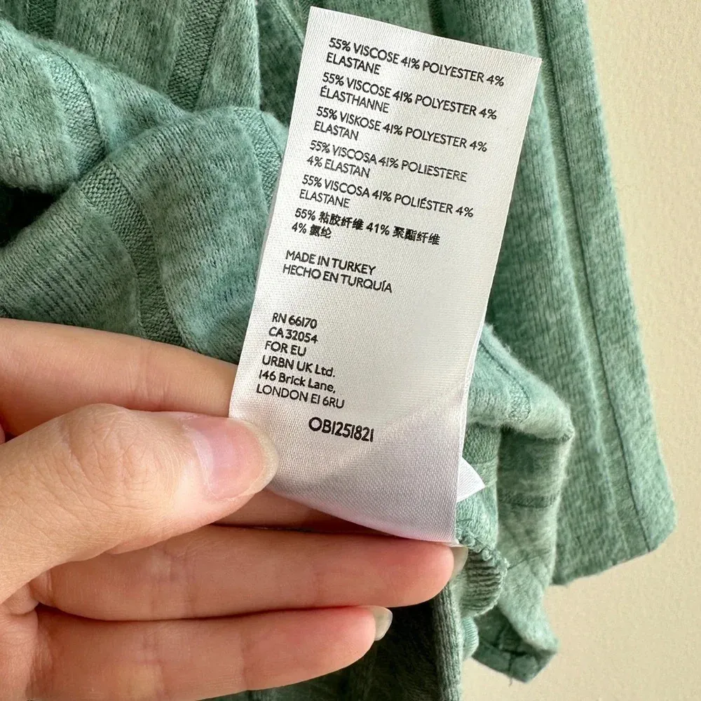 Anthropologie Maeve Devine Tunic Top, Teal, Sweater Blouse, Size XS - Image 15