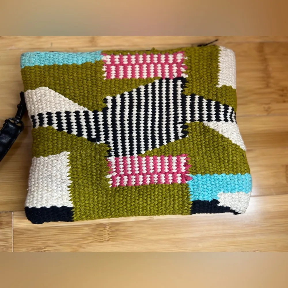 URBAN OUTFITTERS Contemporary Boho Chic woven wristlet clutch/Handbag|100%Cotton - Image 16