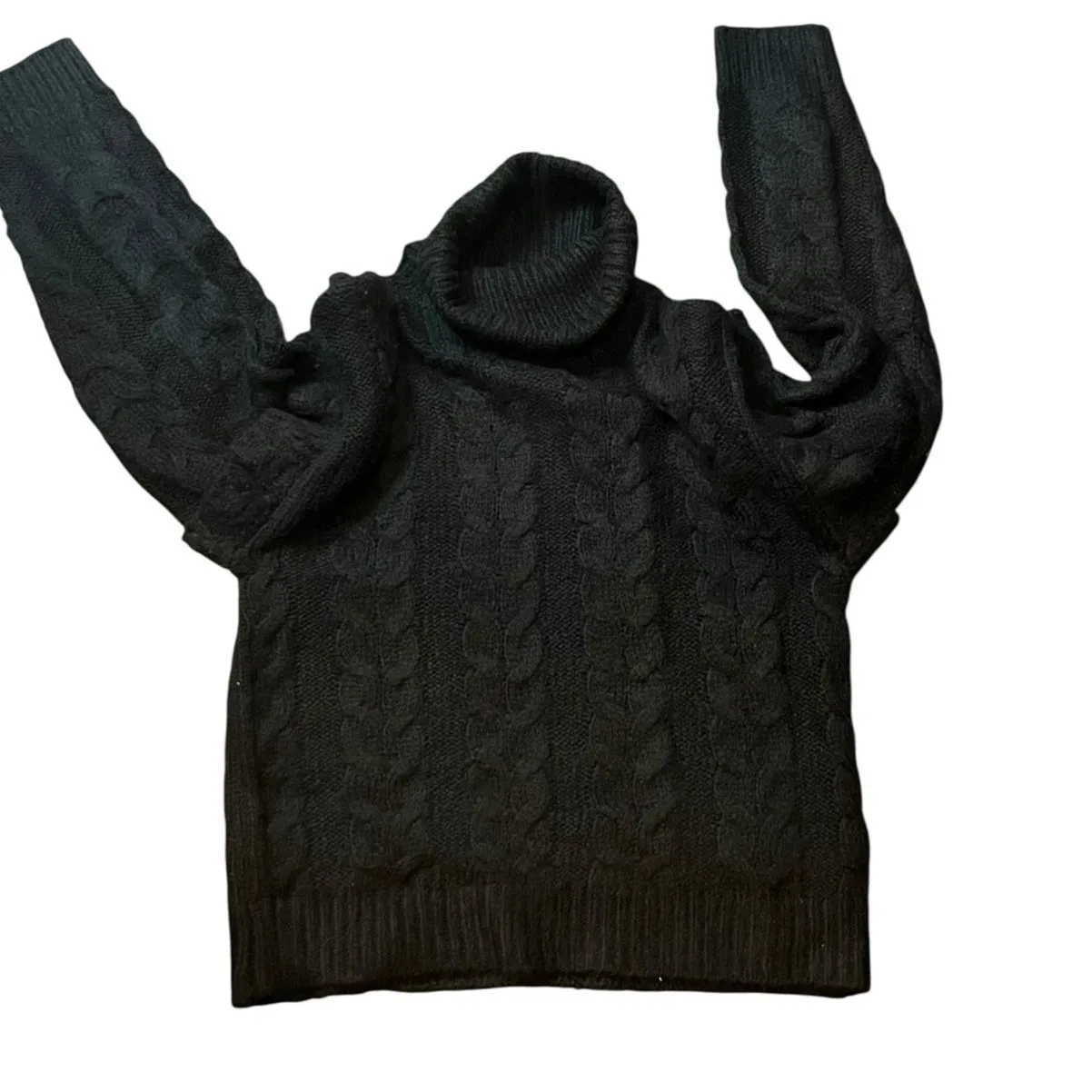 Joe’s Jeans The Adeline Turtleneck Wool Blend Sweater Black size small NWT - Image 3