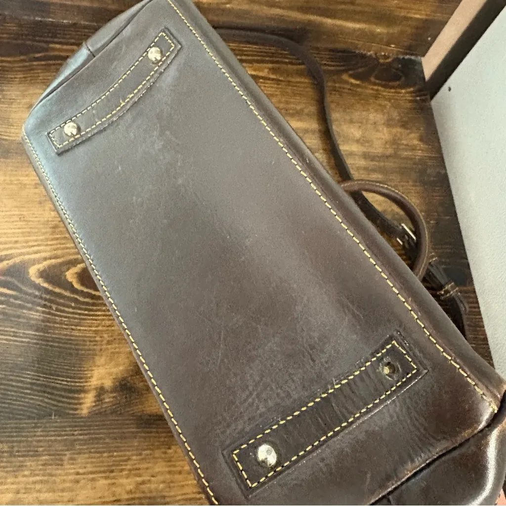 Dooney‎ & Bourke Red/Burgundy Dillon Crocodile Satchel - Image 10