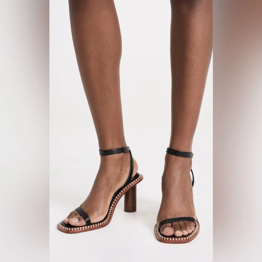 Ulla Johnson Lina Black Brown High Heel Sandal Shoes Size 41 NWOB - Image 2