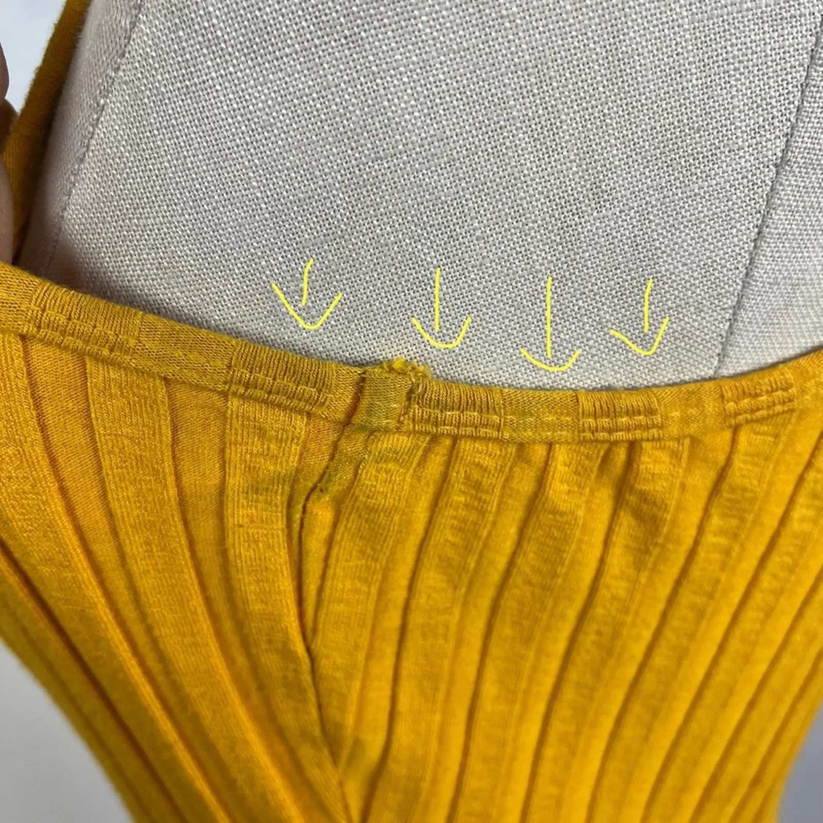 Rib by Simon Miller Capila Asymmetrical Tank Top In Sunset Small Orange - Image 6