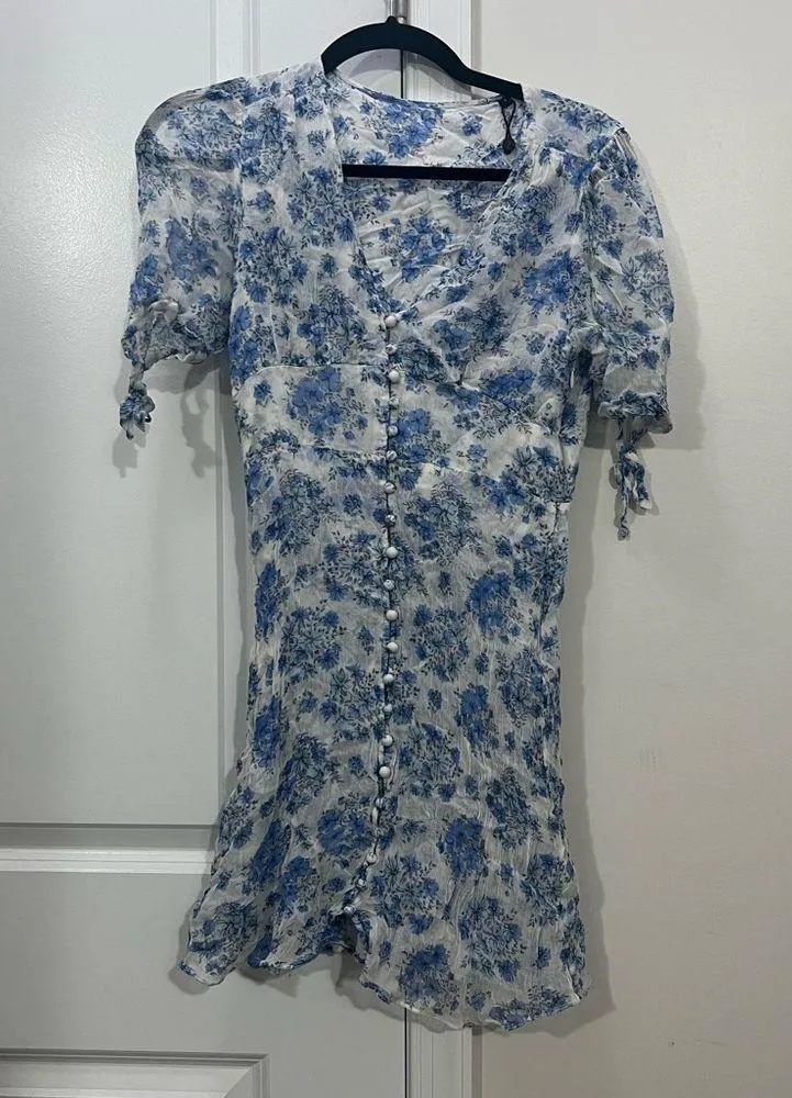 The Kooples Blue Vintage Muslin Button Front Dress Size 2 $384 - Image 2