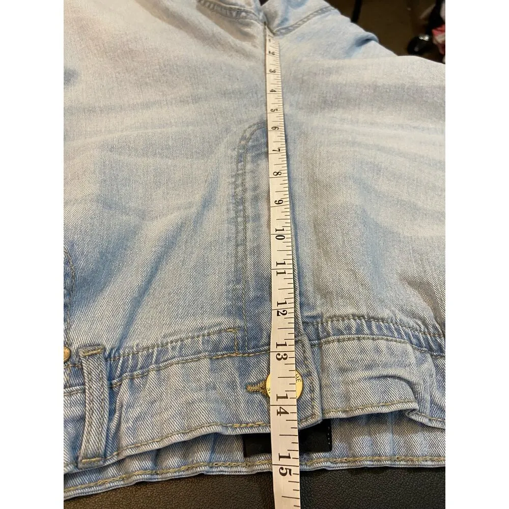Vintage Jordache High Rise Crop Jeans Womens XXL Light Wash Blue Stretch Pockets - Image 8