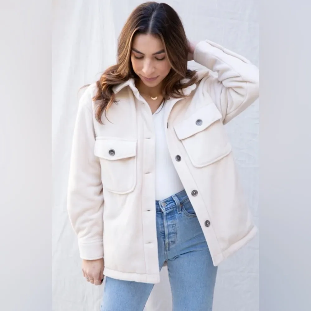 NIA Fleece Shacket Size M NWT Size M - Image 7