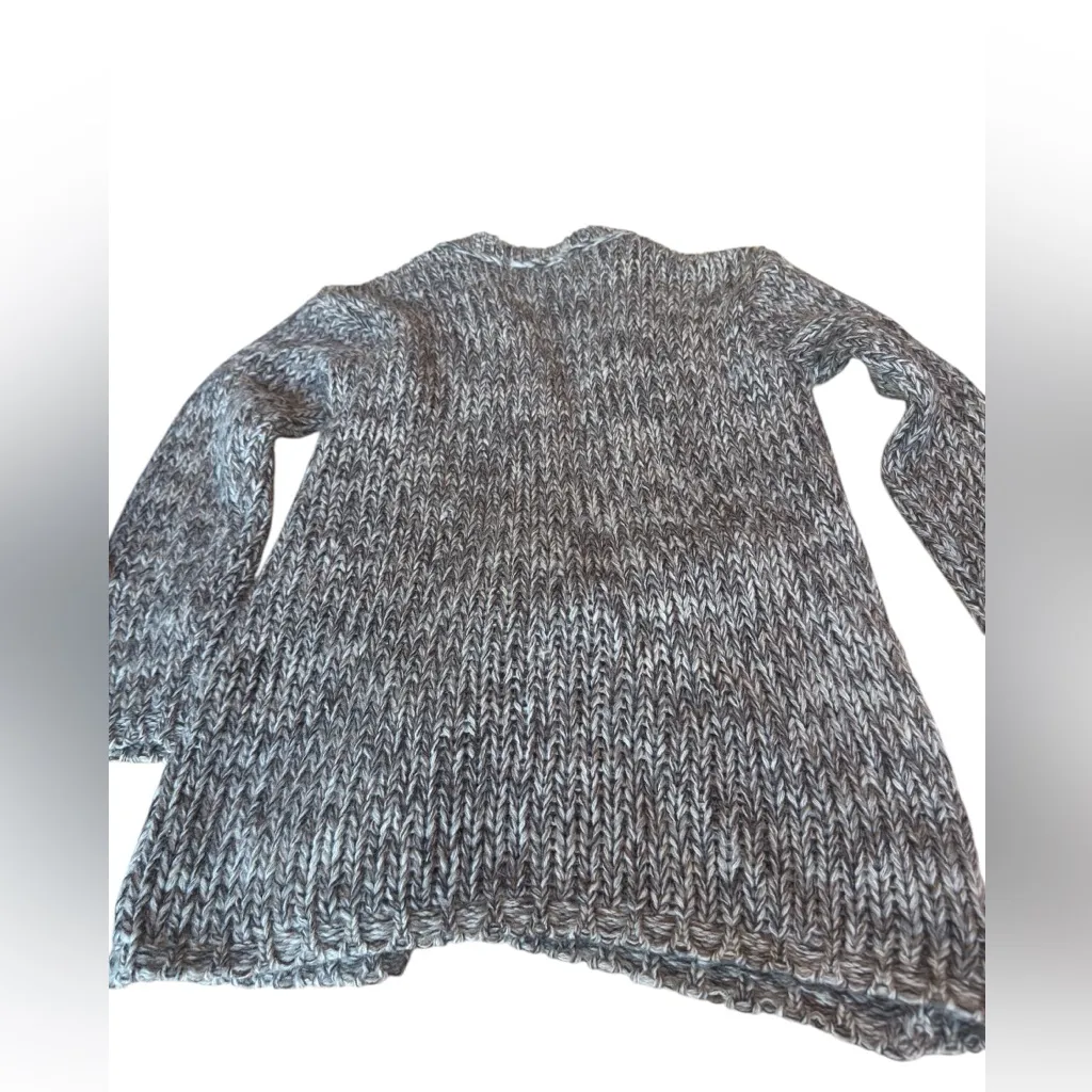 I.B. Diffusion Mohair Blend Cardigan L Oversized Gray Open Front Vintage Pockets Size L - Image 4