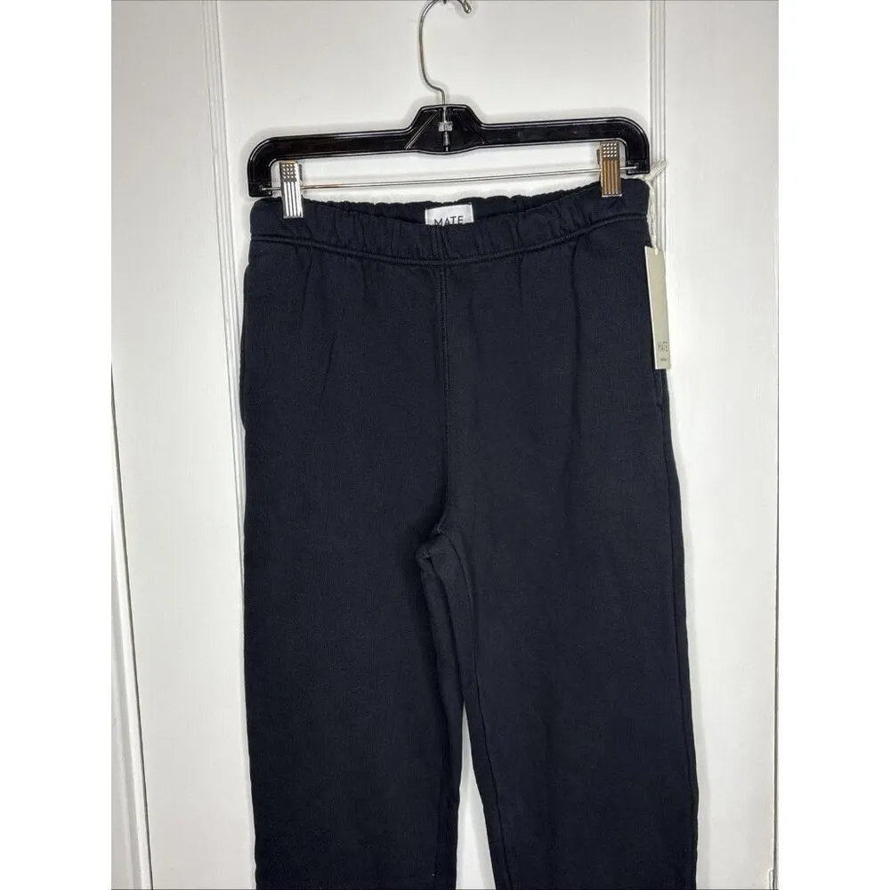 Mate the Label Organic Fleece Relaxed Pocket Sweatpant Black X-small $128 - Image 7