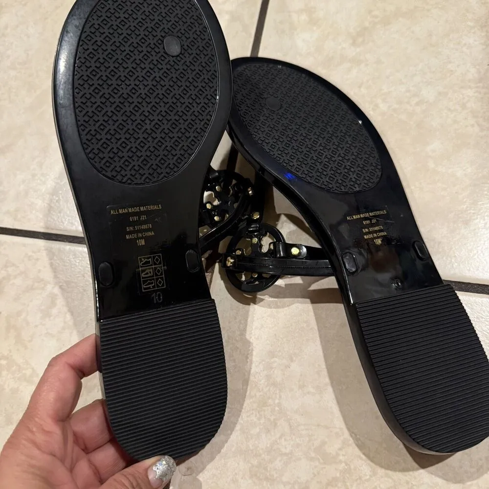 Tory Burch Mini Miller Flat Jelly Thong Sandals Womens - Image 2