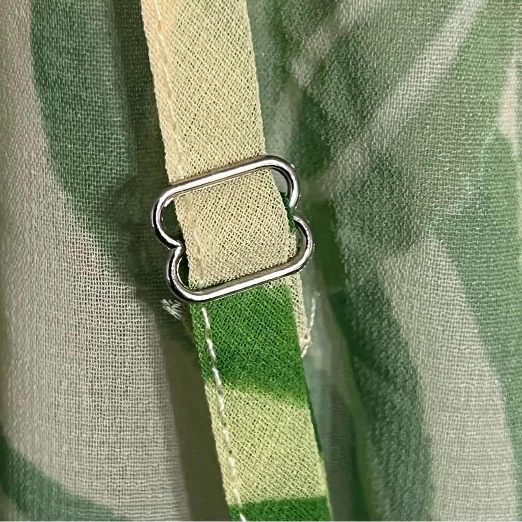 Women’s Pretty Little Thing Green Floral Mesh Sheet Mini‎ Dress Cover Up Size 6 - Image 11