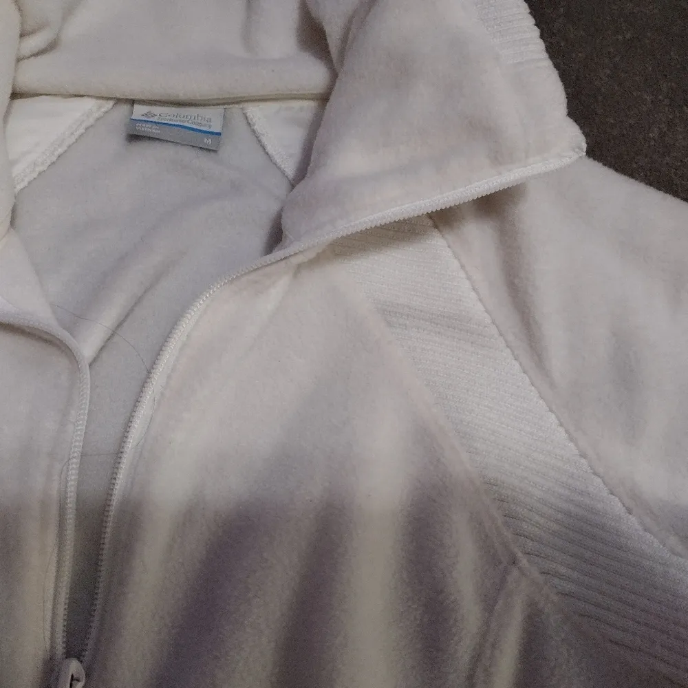 Columbia cream fleece and ribbed jacket - Image 3