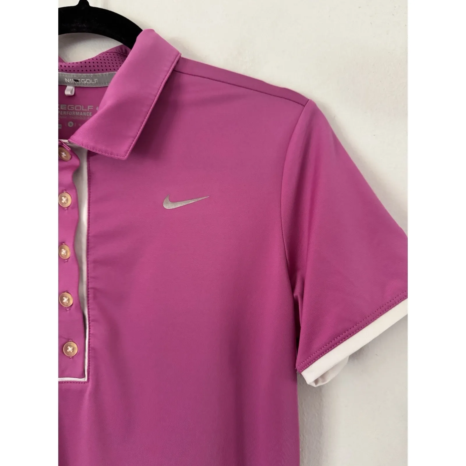 Nike Golf Tour Performance Polo Shirt Women’s Size Small Purple - Image 4