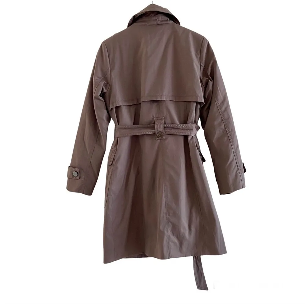 Kenneth Cole Trench Coat Removable Quilted Lining Tan Size Small - Image 2