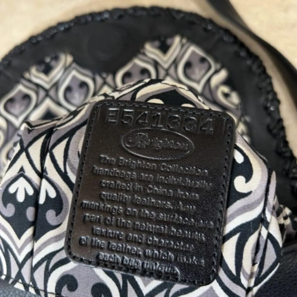 Brighton Black Leather Crossbody Bag - Image 5