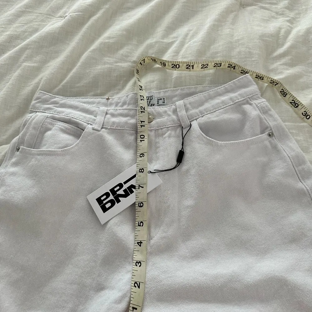 Princess Polly Women’s 6 Leta Straight Leg White Denim Jeans Spring Summer New - Image 10