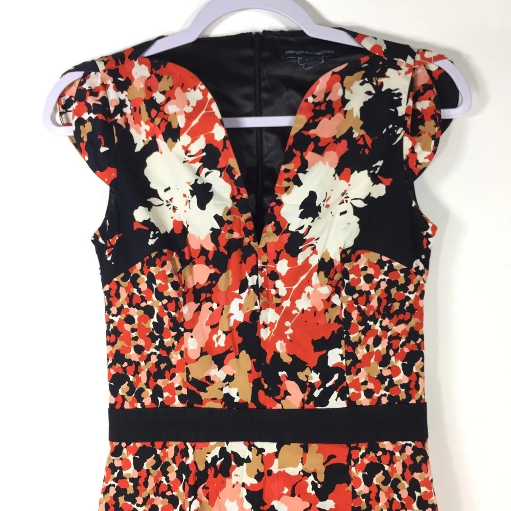 French Connection Floral Sheath Dress Size 2 - Image 11