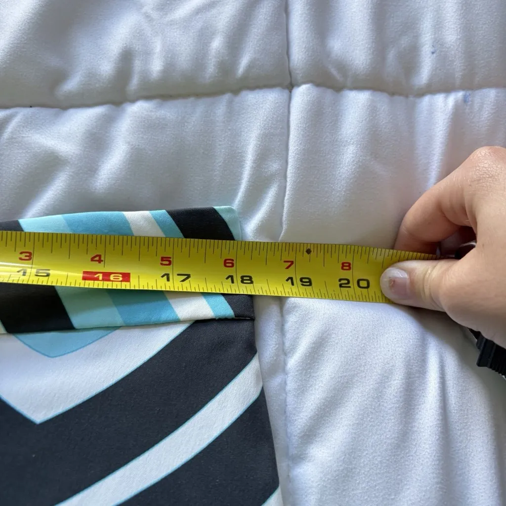 Bogner Tennis Golf Skort Skirt Blue Geometric Stretch Womens Size 12 Outdoor - Image 2