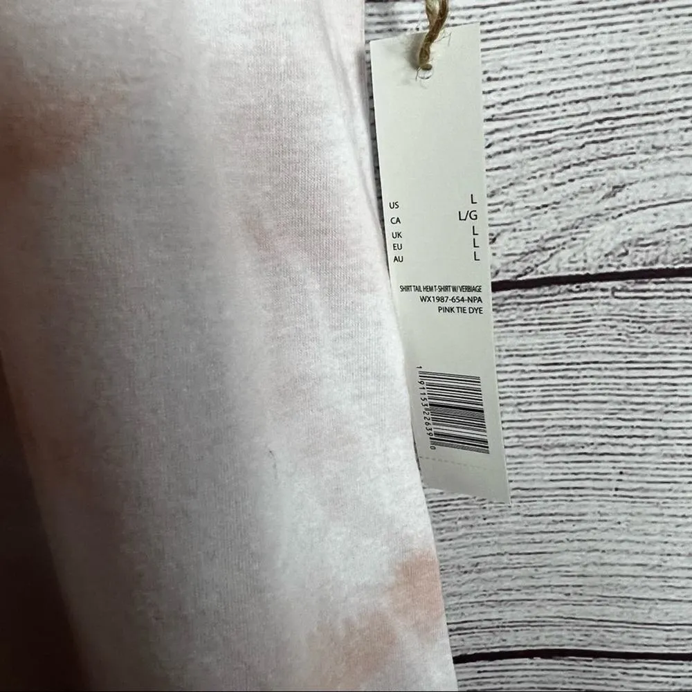 Rae Dunn Womens Short Sleeve "Honeymoon Vibes" Graphic Tee Sz L - Image 6