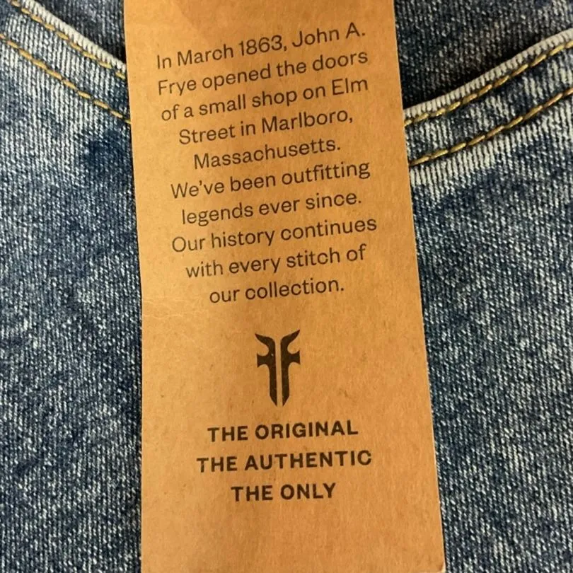 Frye Front Pocket Flare Jeans‎ Vintage Wash Blue Size 28x32 NWT Cowgirl Horses - Image 6