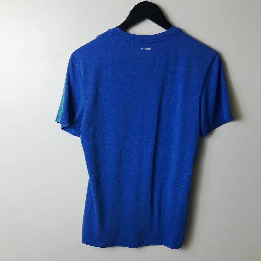 Adidas Kansas Jayhawks T Shirt Blue Medium M Basketball University Graphic Tee - Image 3