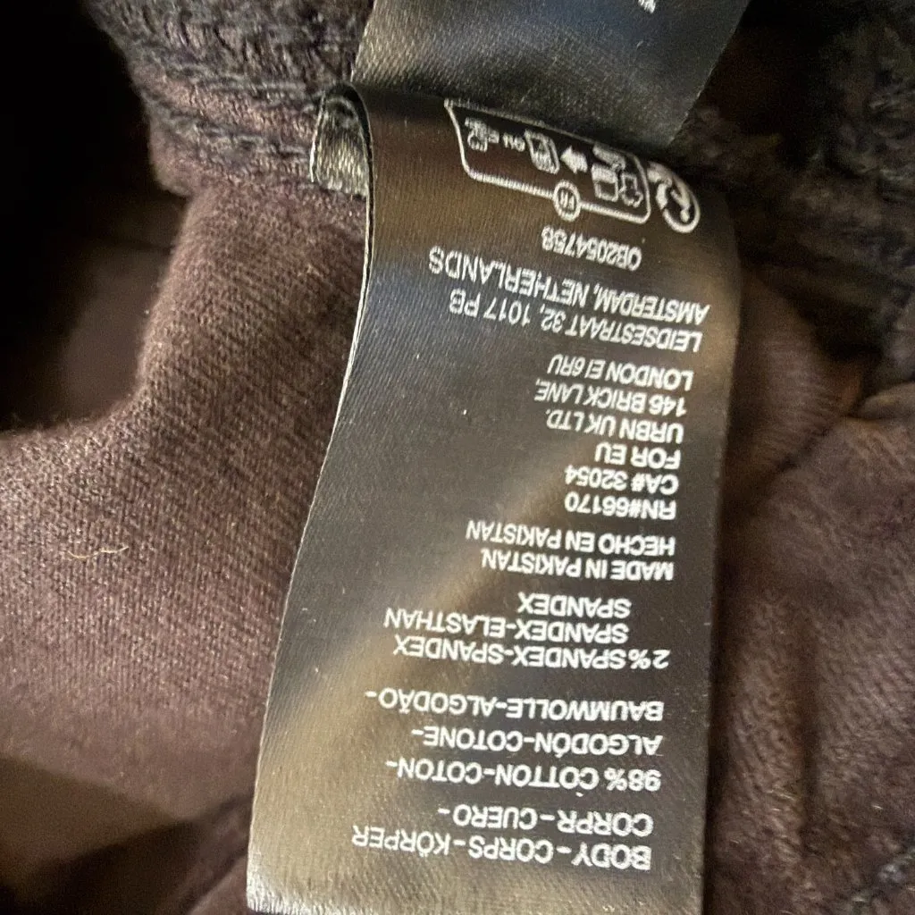 Free People High Time Velvet Kick Flare Pants Women's 6 Black Noir Festival NWT - Image 15