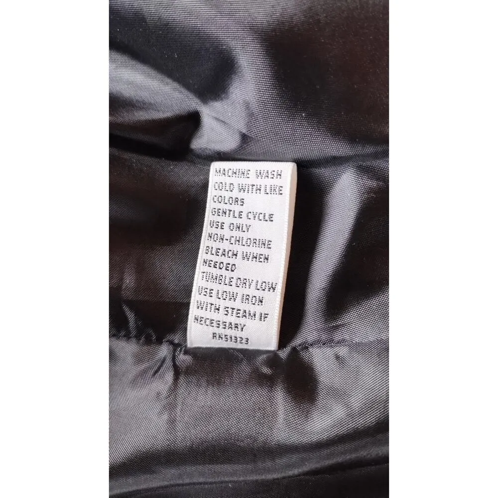 Chaus Black White Geometric Print Short Sleeve Cropped Blazer Jacket Size 6 - Image 7