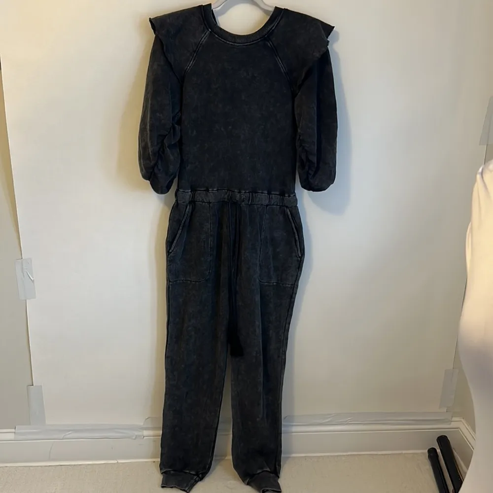 Something Navy  Meghan Ruffle Sleeve Jumpsuit - Image 4