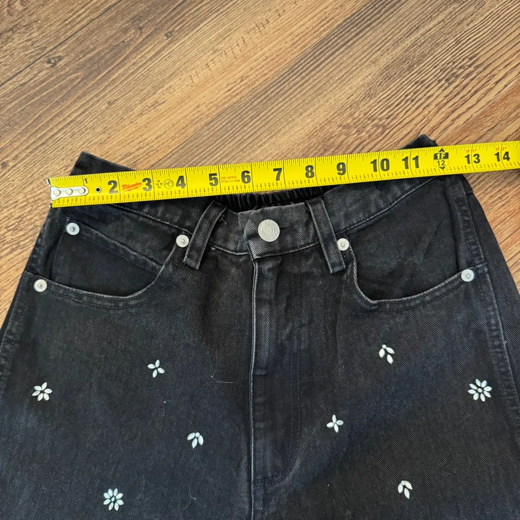 NWT Sea New York Bala Beaded Wide Leg Denim Jeans size 2 NEW Black - Image 14