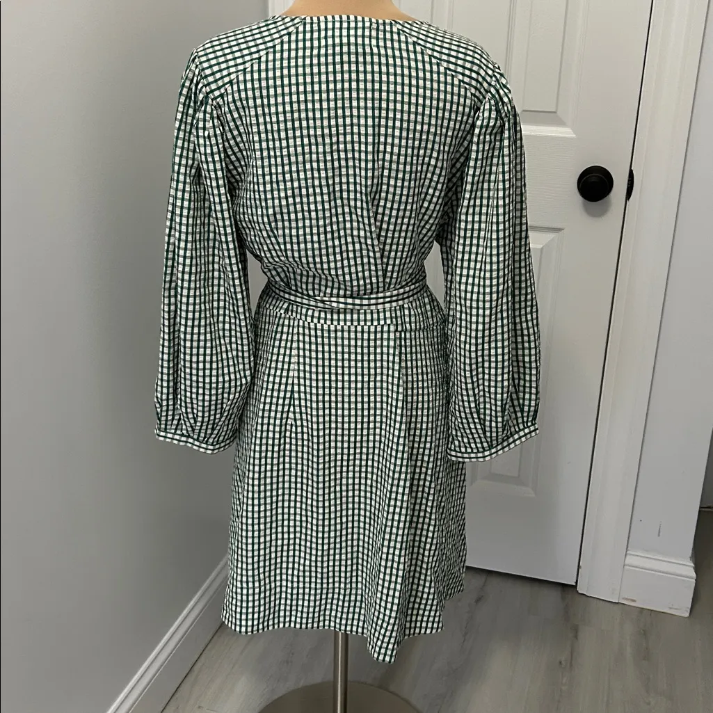 Tuckernuck Pomander Place Green Gingham Seersucker Cordelia Dress Size XXL - Image 4