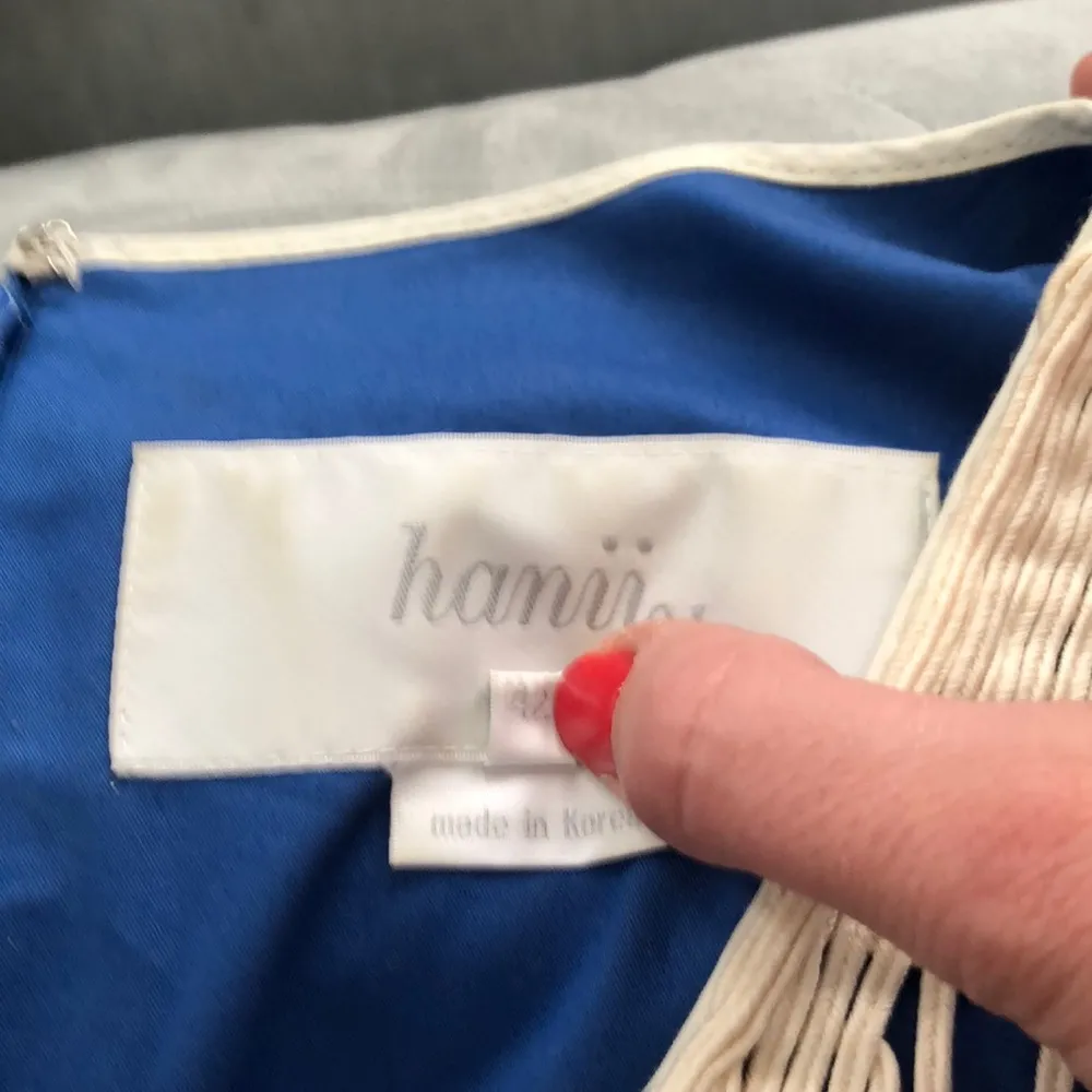 Blue cotton embellished sun dress 4/6 - Image 6