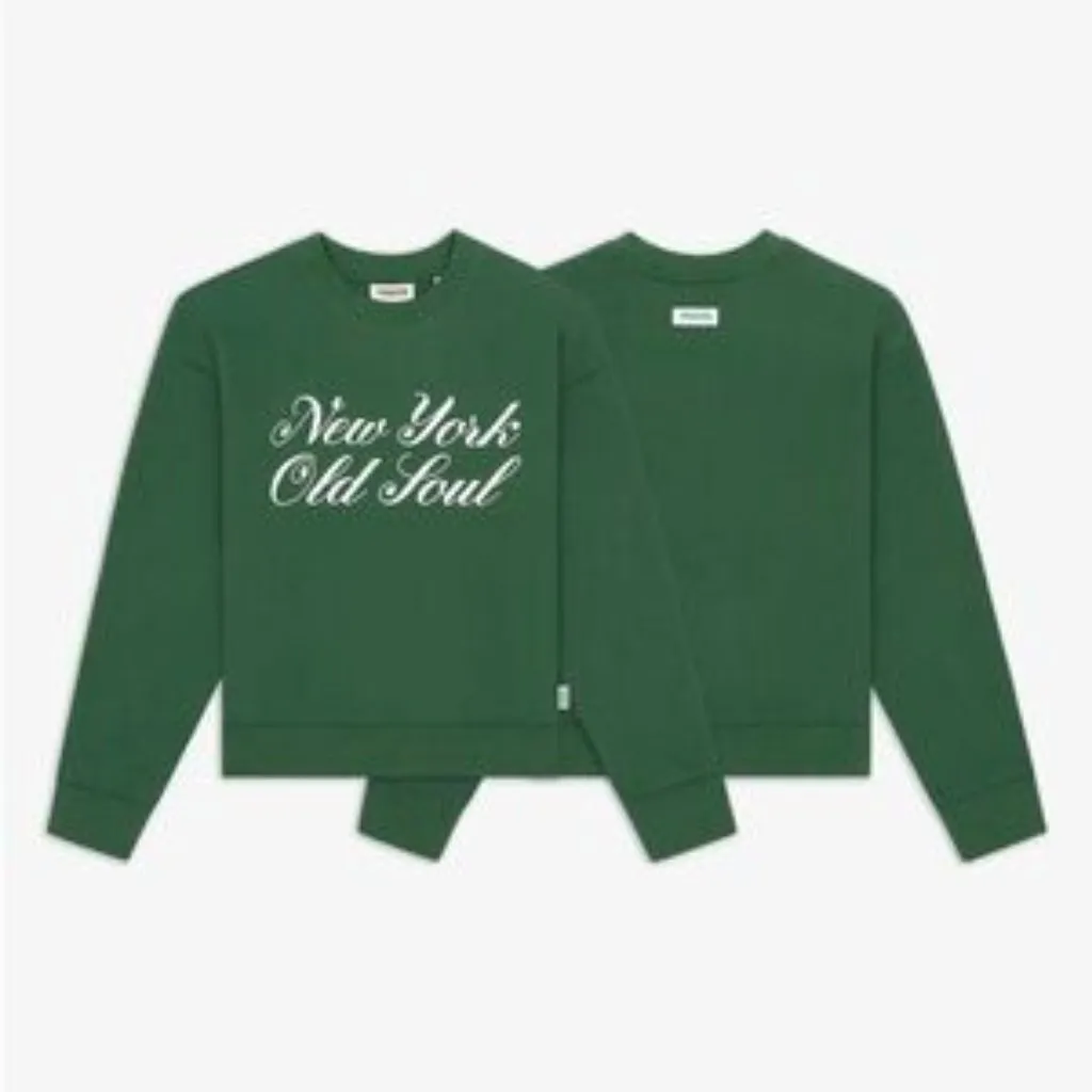 New York or Nowhere (NYON) Women's Green Crewneck Sweatshirt XS NWT - Image 5