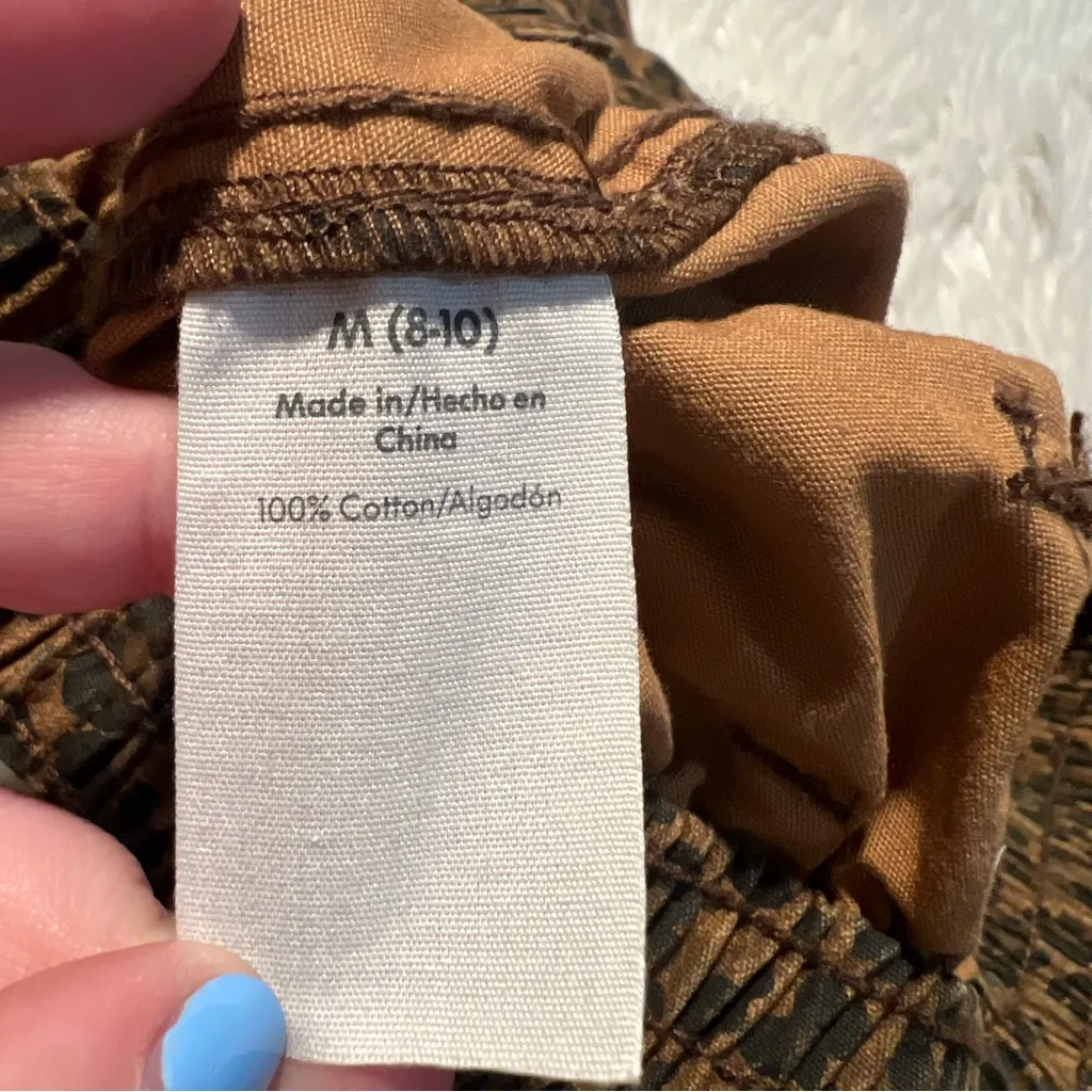 No Boundaries Canvas Cargo Pants Animal Print M 8-10 - Image 11