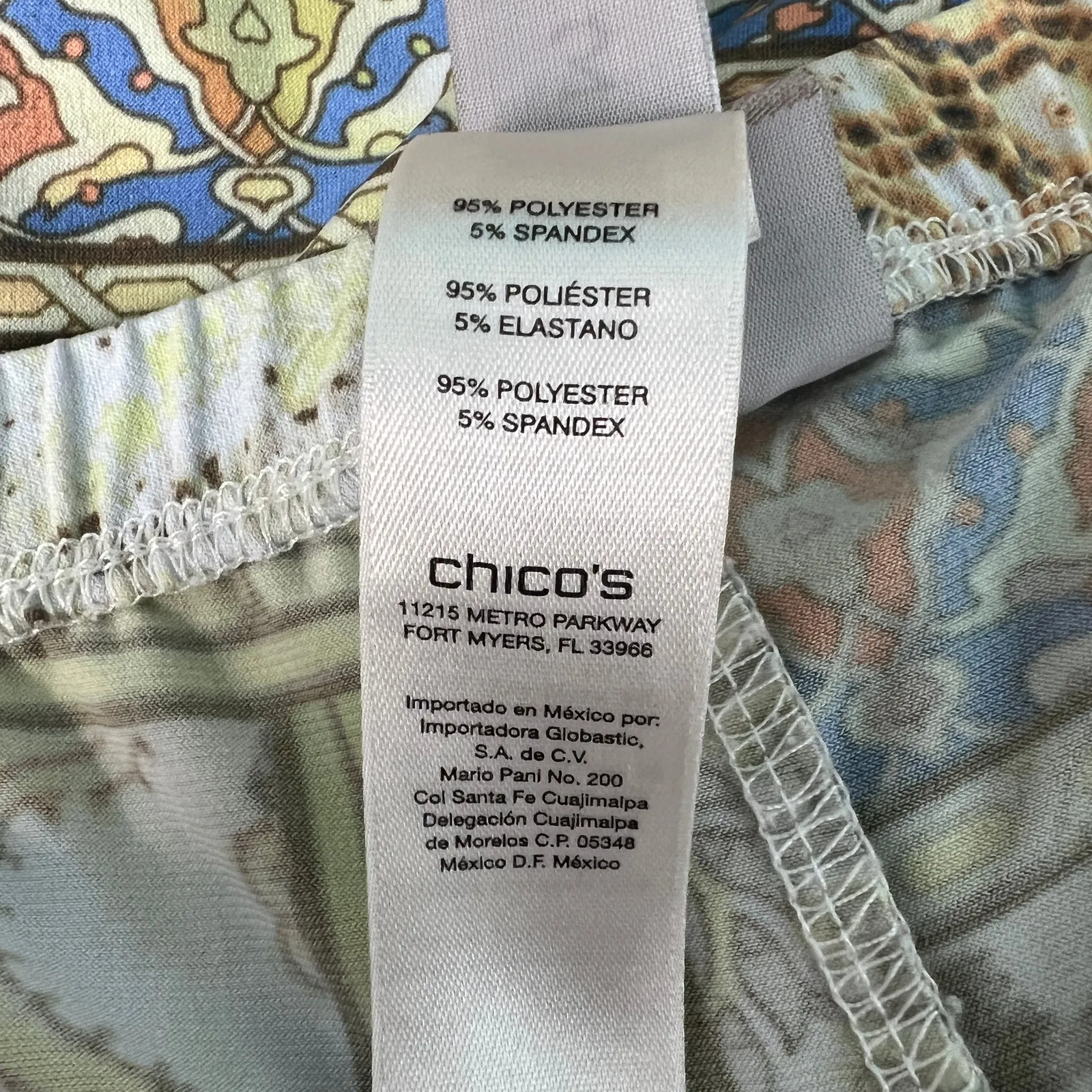 Chico's Patchwork Pull On Womens Pants Large Bohemian Free Spirited Hippie Beach - Image 12