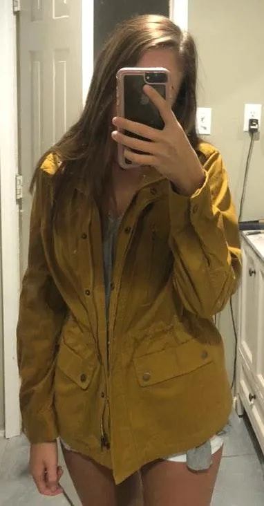 Love Tree Mustard Utility Jacket - Image 5