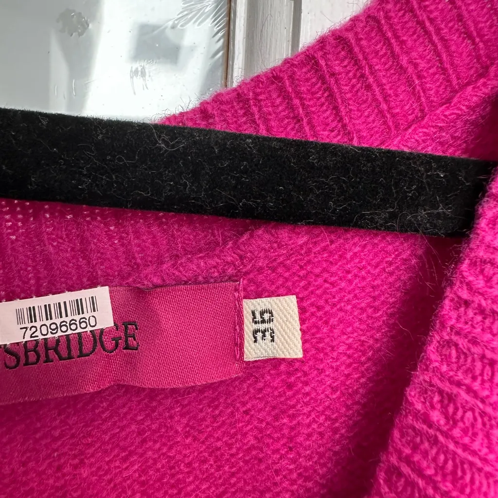 McGinn Knightsbridge Angora Wool Pink Fuchsia V - Image 9