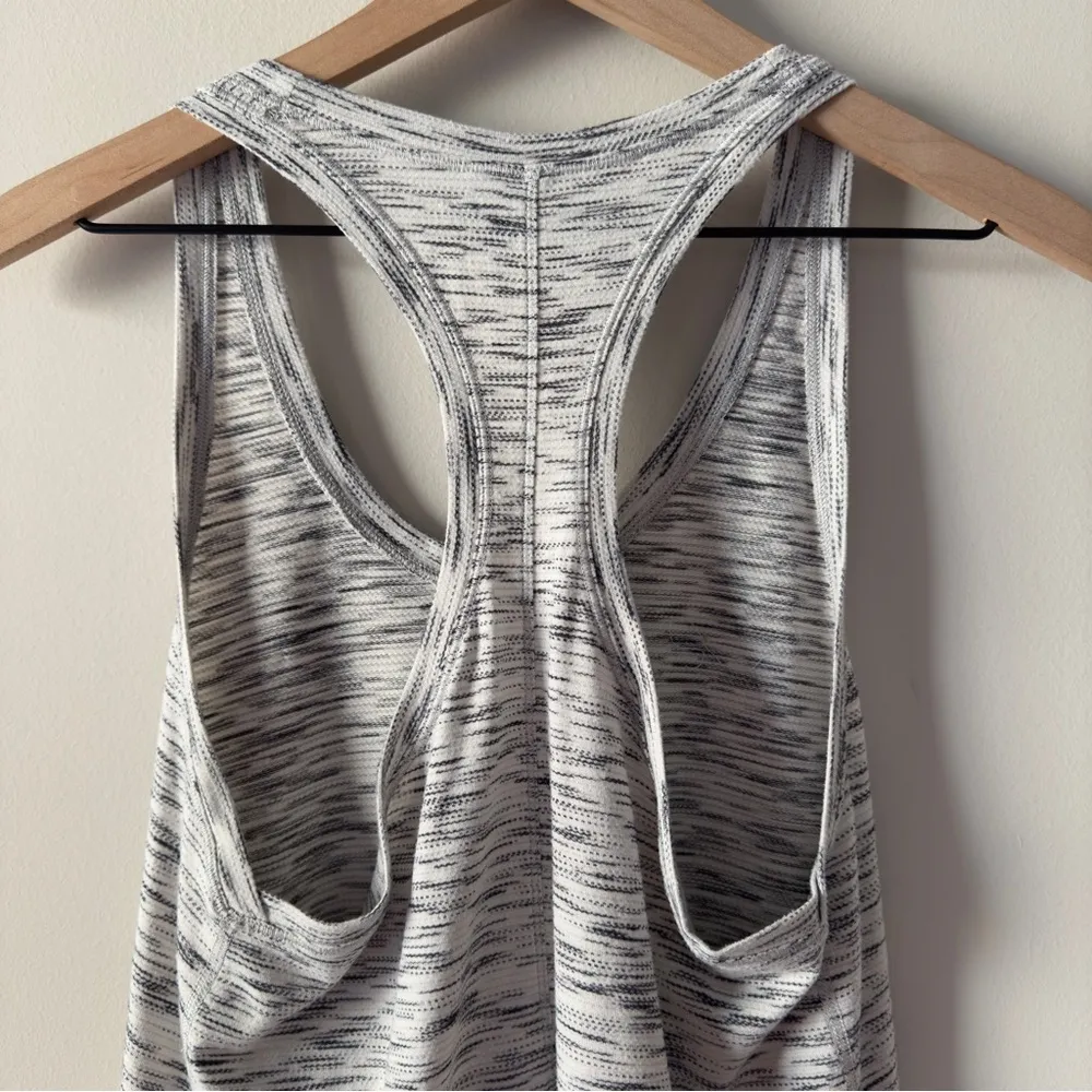 Lululemon Tie It Up Singlet in Tiger Space Dye Black White Tie-Back Tank Top - Image 5