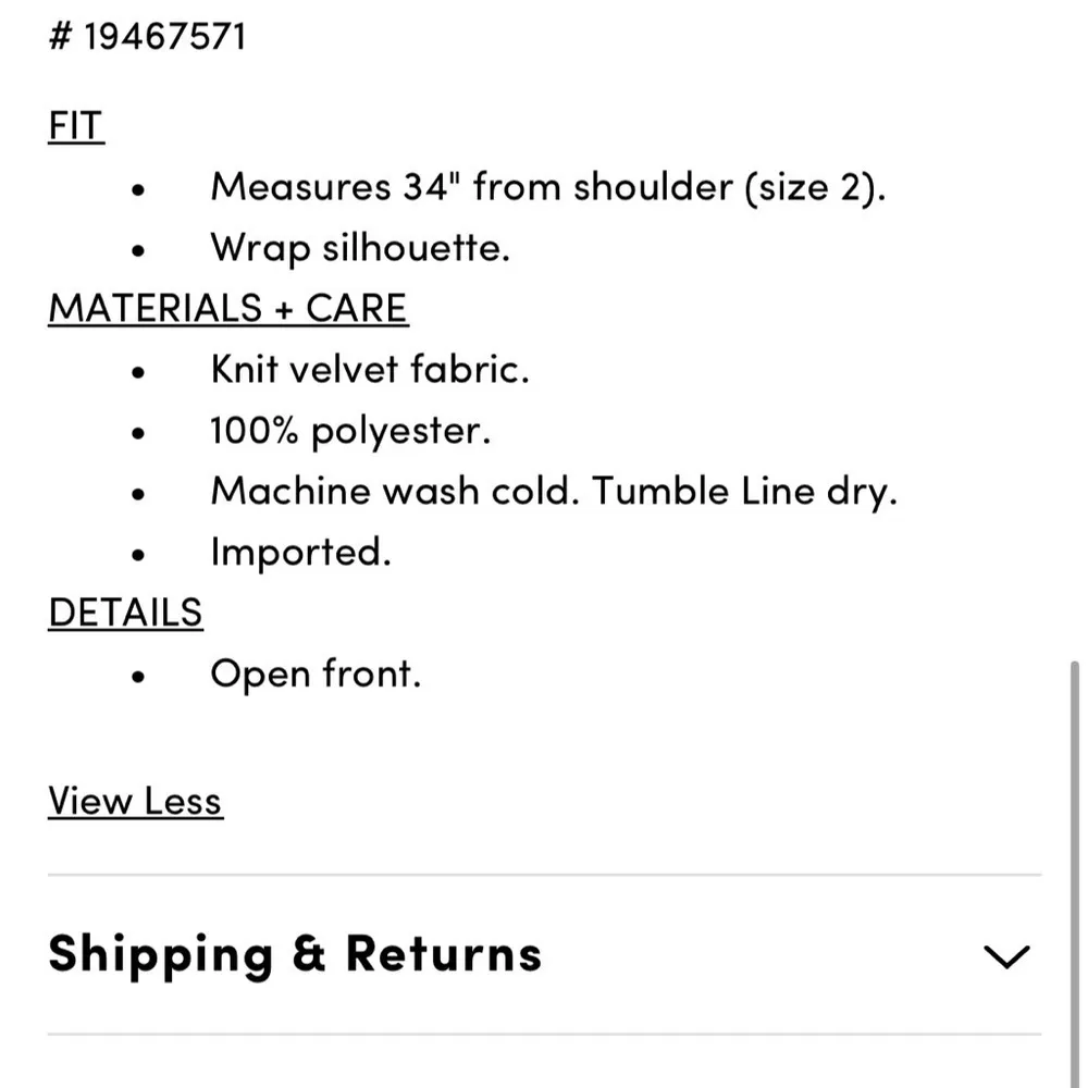 Burnt Orange Velvet Kimono One Size - Image 4