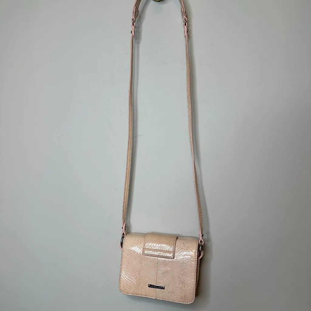 Rebecca Minkoff Blush Pink Waters Embossed Small Leather Crossbody Shoulder Bag - Image 2