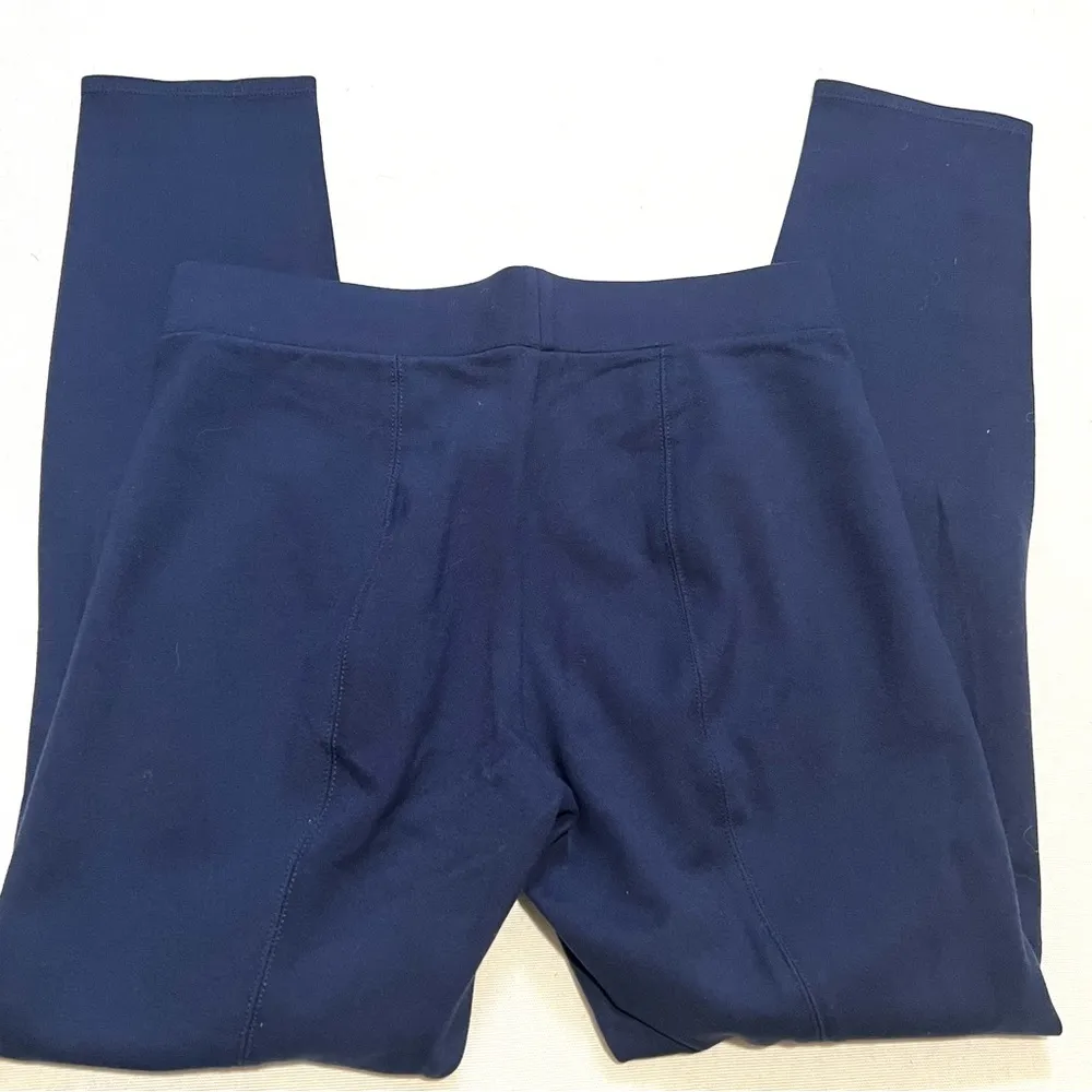 Max Studio Weekend Navy Blue Cropped Leggings Pants Size XS - Image 3
