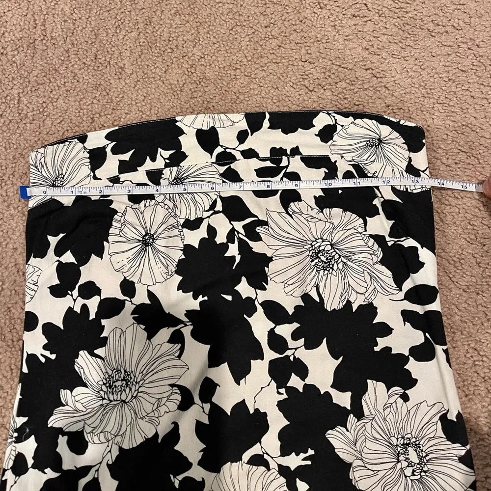 CRISP tube B&W floral dress Black Size M - Image 7