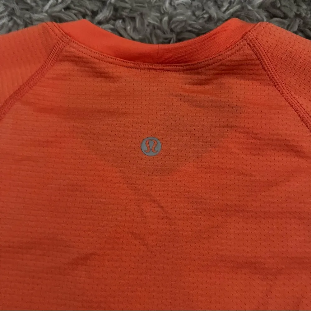 Lululemon swiftly tech cropped short sleeve coral kiss size 8 - Image 4