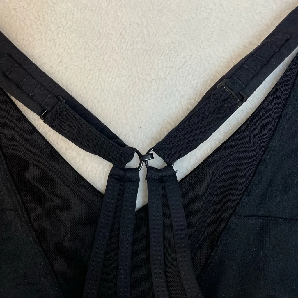 Zyia Active Black Strappy Sports Bra XXXL Adjustable Back Racerback Support 3X - Image 7