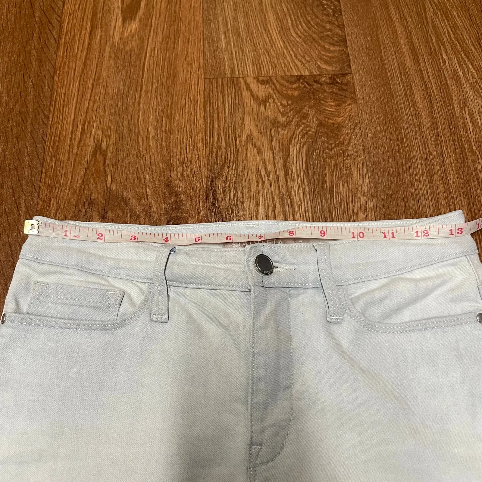 Athleta Women Sculptek Crop Skinny Jeans Glacier Light Wash Size 4 Small - Image 8